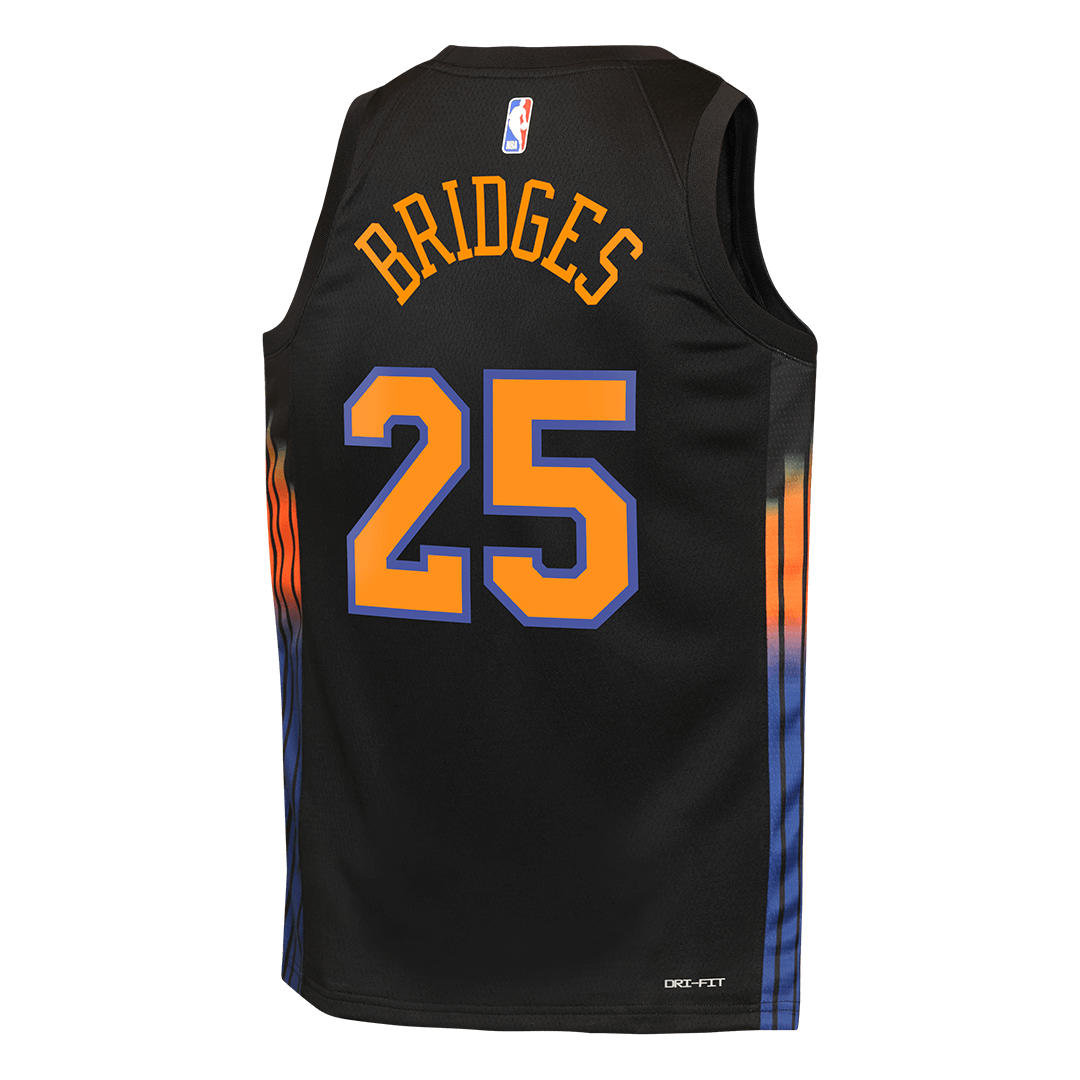 BRIDGES #25 New York Knicks Black Swingman NBA Jersey - Statement Edition - bestsoccerstore