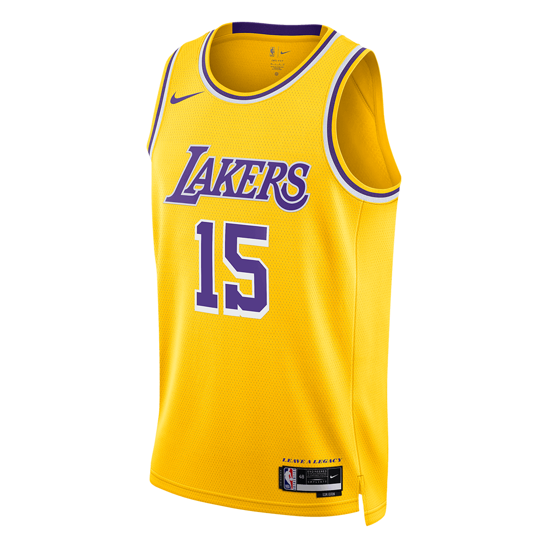 REAVES #15 Los Angeles Lakers 2025/26 Yellow Swingman NBA Jersey - Icon Edition - bestsoccerstore