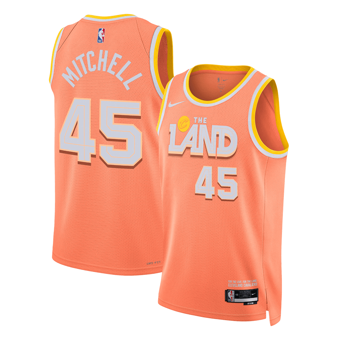 MITCHELL #45 Cleveland Cavaliers Navy Swingman NBA Jersey - City Edition - bestsoccerstore