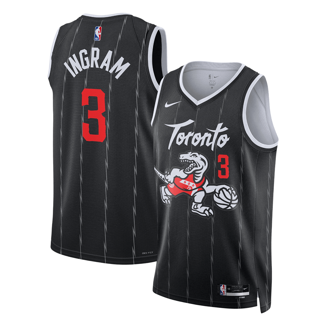INGRAM #3 Toronto Raptors Black Swingman NBA Jersey - City Edition - bestsoccerstore