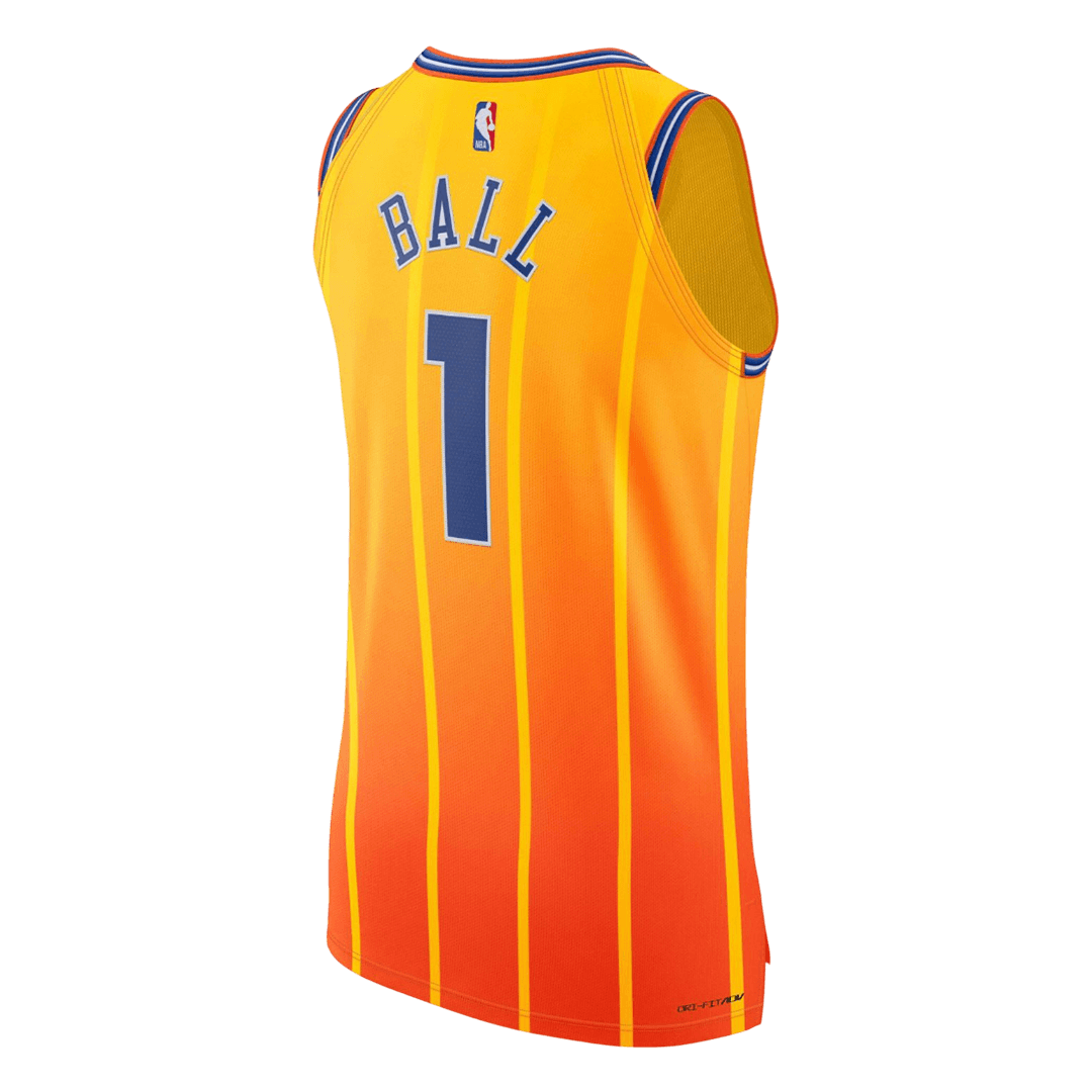 BALL #1 Charlotte Hornets 2026 Orange Swingman NBA Jersey - City Edition - bestsoccerstore