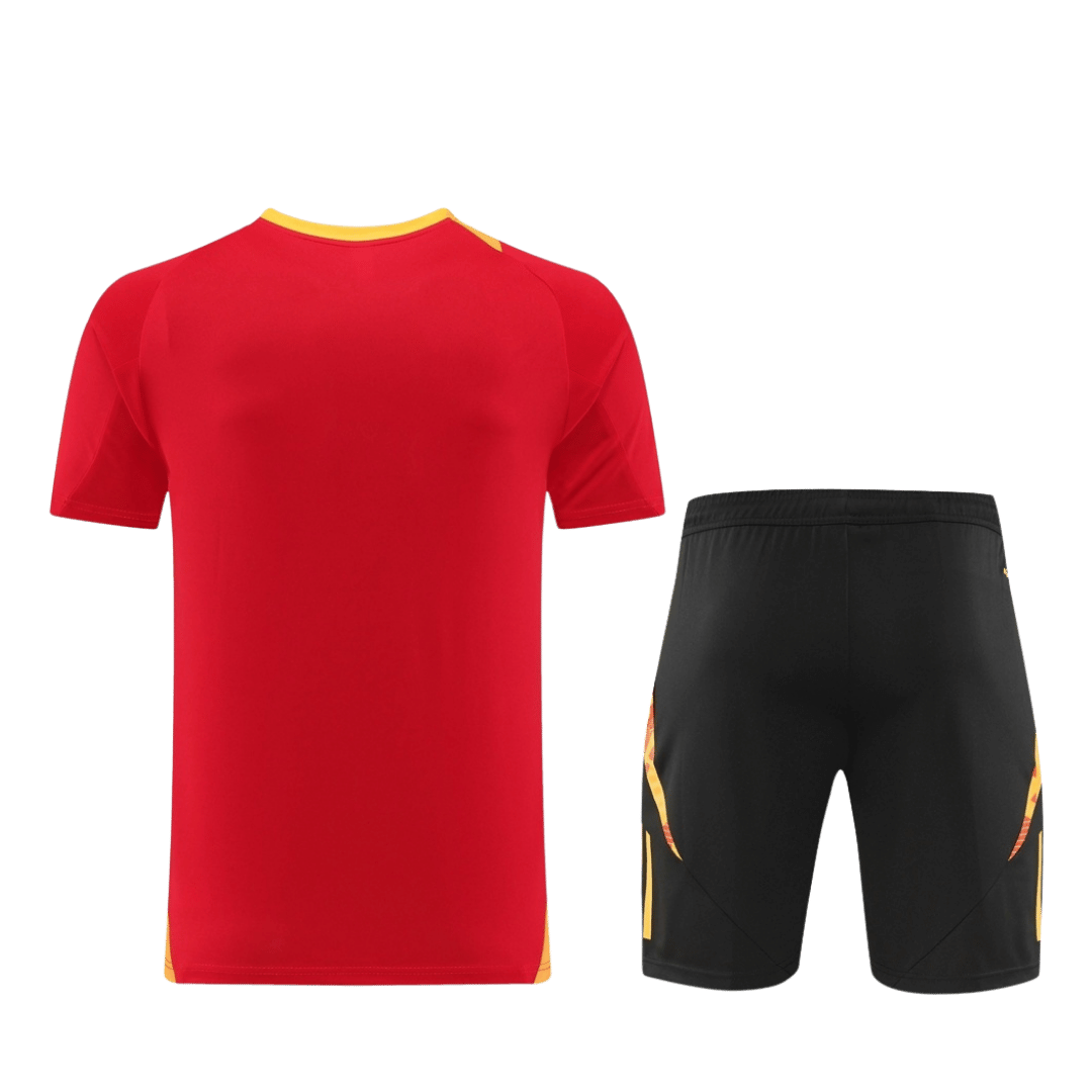 AD08 Customize Team Soccer Jersey Kit Red & Black – 2 Piece Set - bestsoccerstore