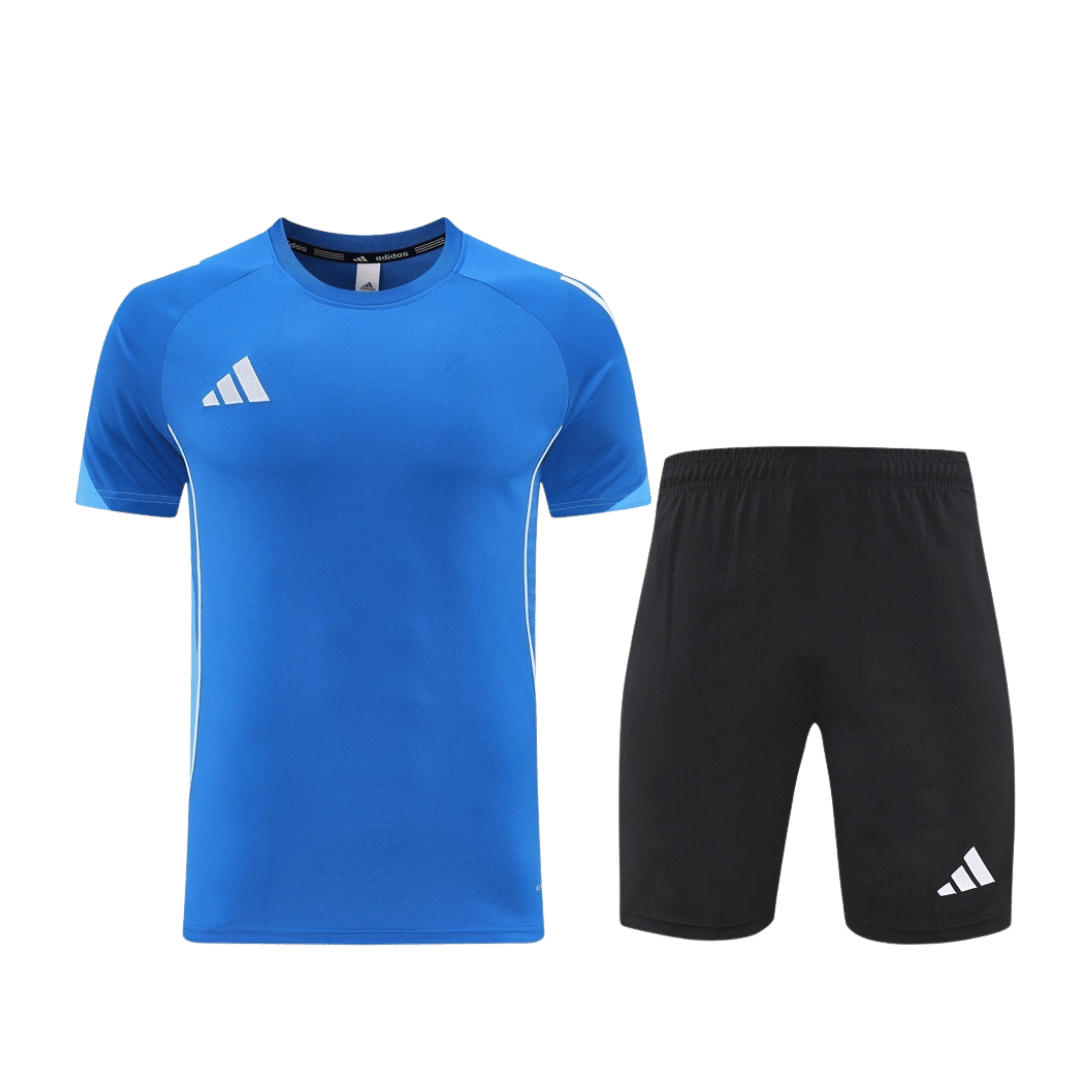 AD09 Customize Team Soccer Jersey Kit Blue & Black – 2 Piece Set - bestsoccerstore