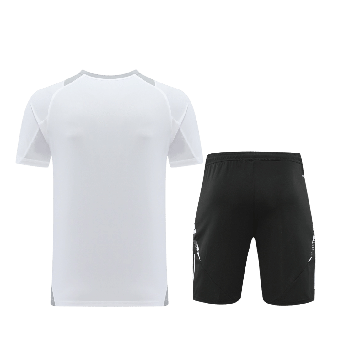 AD08 Customize Team Soccer Jersey Kit White and black – 2 Piece Set - bestsoccerstore