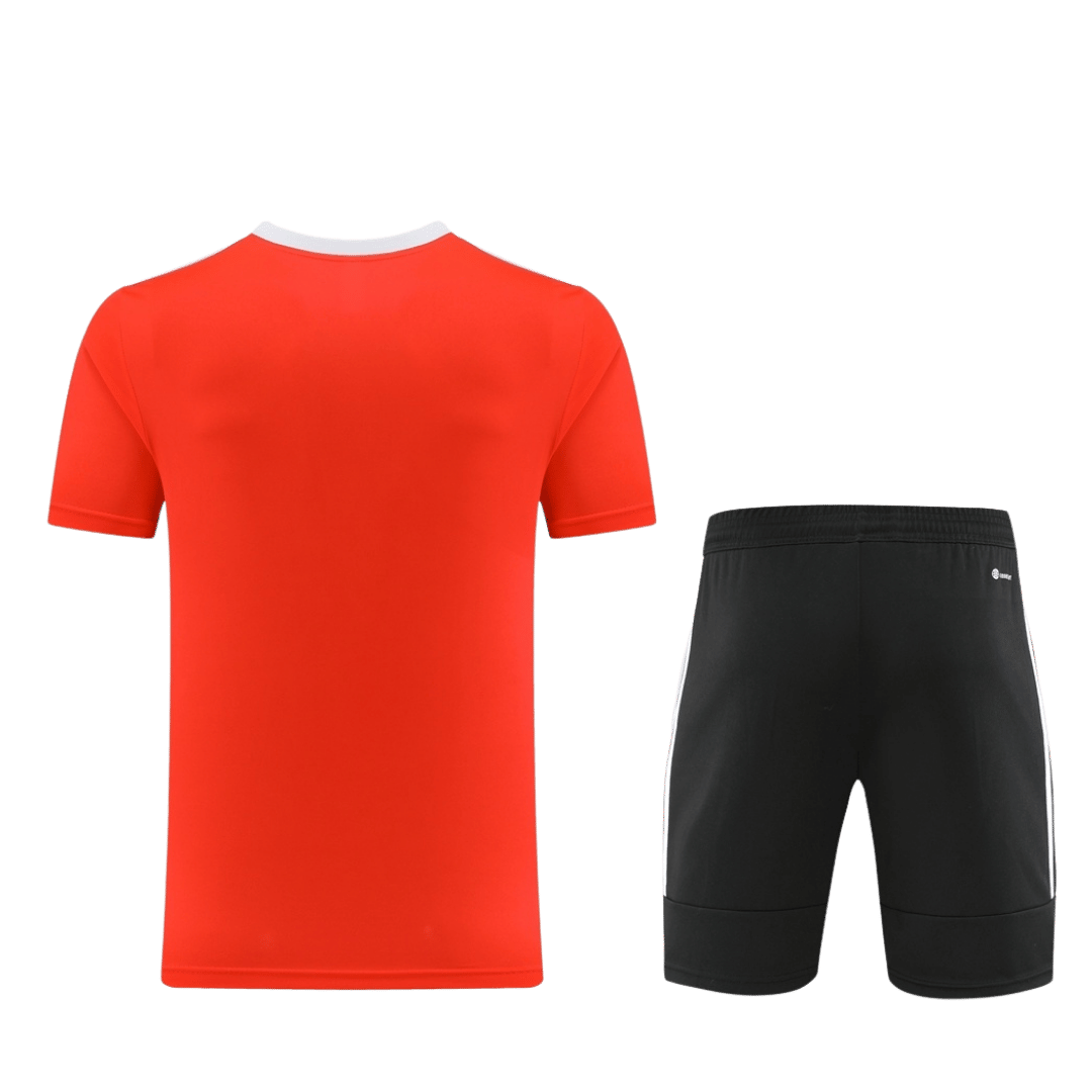AD05 Customize Team Soccer Jersey Kit Orange & Black – 2 Piece Set - bestsoccerstore