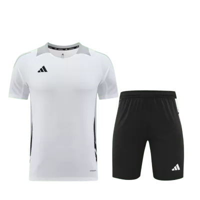 AD08 Customize Team Soccer Jersey Kit White and black – 2 Piece Set - bestsoccerstore