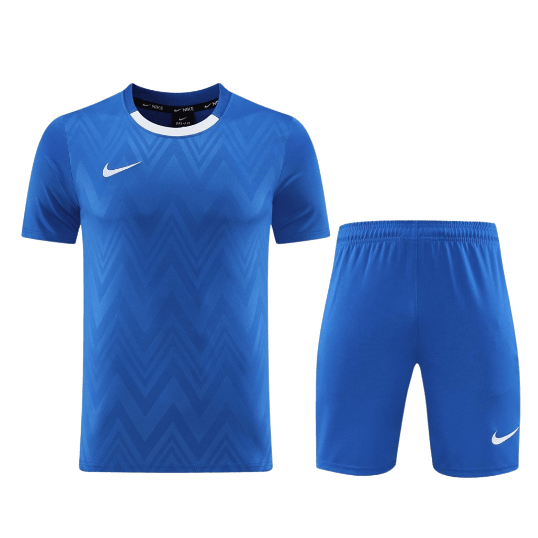 ND06 Customize Team Soccer Jersey Kit Blue – 2 Piece Set - bestsoccerstore