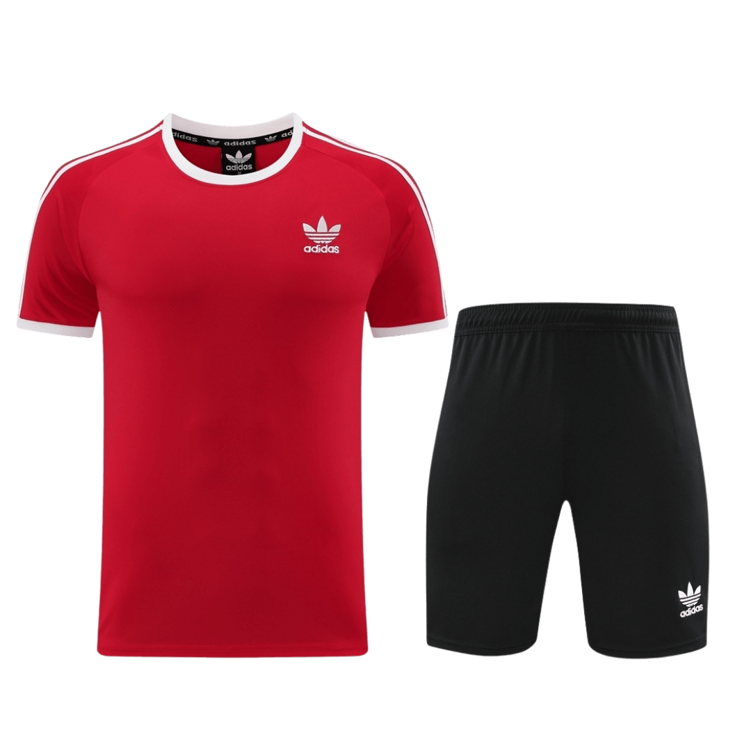 AD07 Customize Team Soccer Jersey Kit Red and black – 2 Piece Set - bestsoccerstore