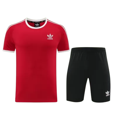 AD07 Customize Team Soccer Jersey Kit Red and black – 2 Piece Set - bestsoccerstore