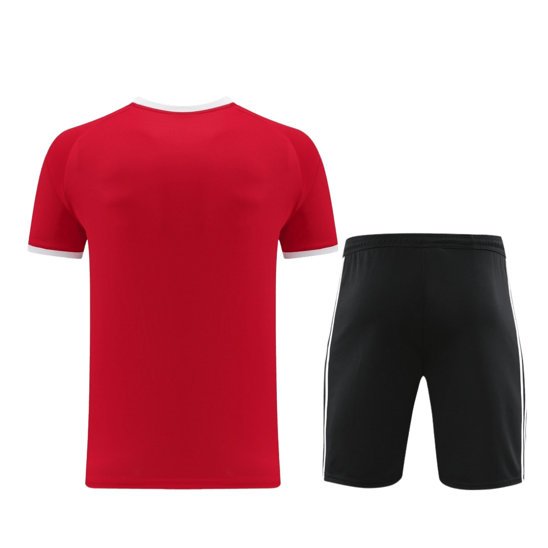 AD07 Customize Team Soccer Jersey Kit Red and black – 2 Piece Set - bestsoccerstore