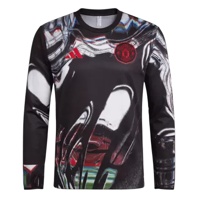 Manchester United Long Sleeve Jersey Pre-Match Football Shirt 2025/26 - bestsoccerstore