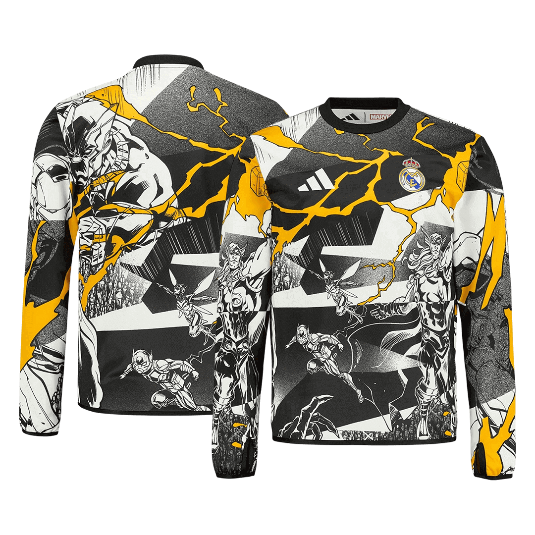 Real Madrid Pre-Match Long Sleeve Jersey Football Shirt 2025/26 - bestsoccerstore