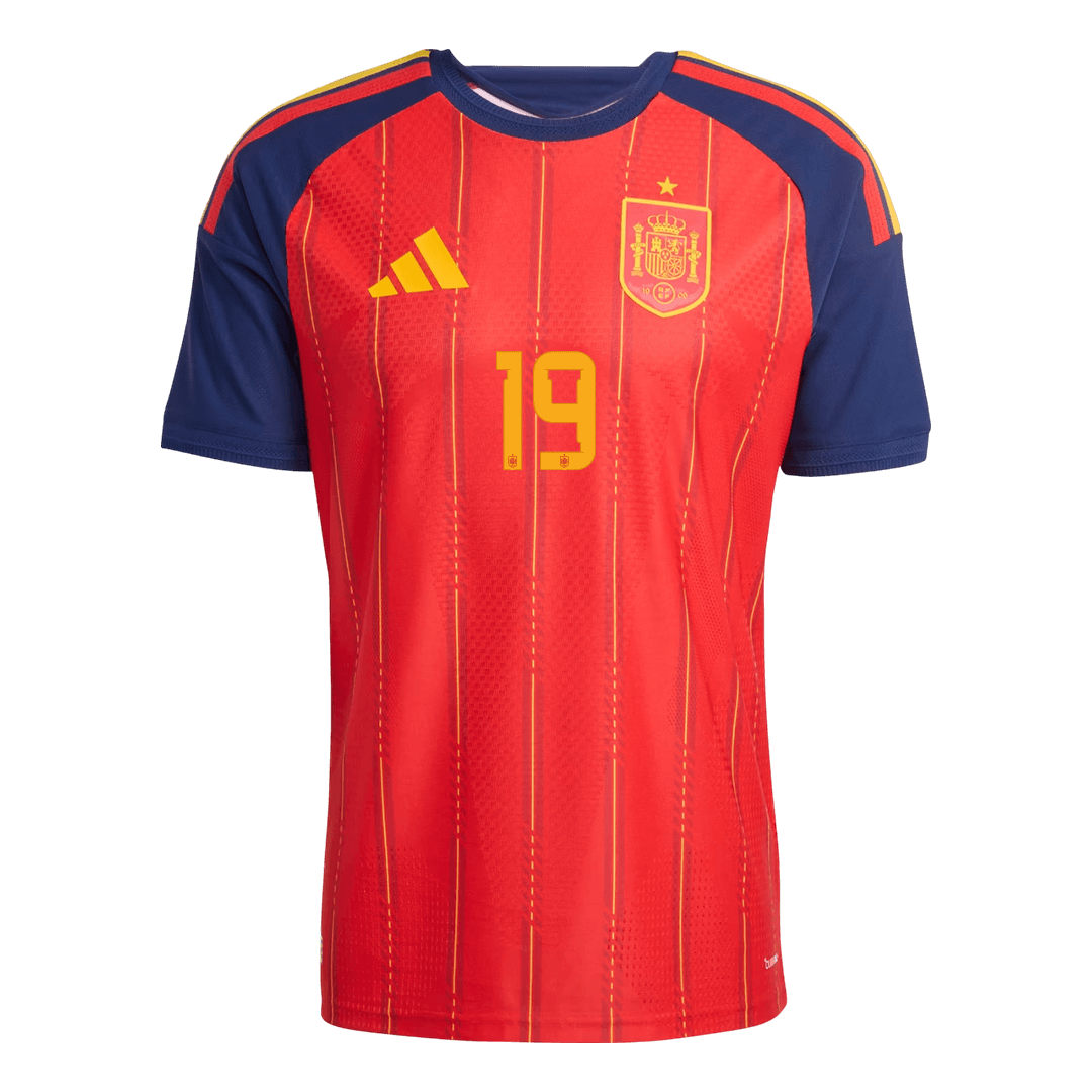 Spain LAMINE YAMAL #19 Custom Player Version Home Soccer Jersey World Cup 2026 - bestsoccerstore