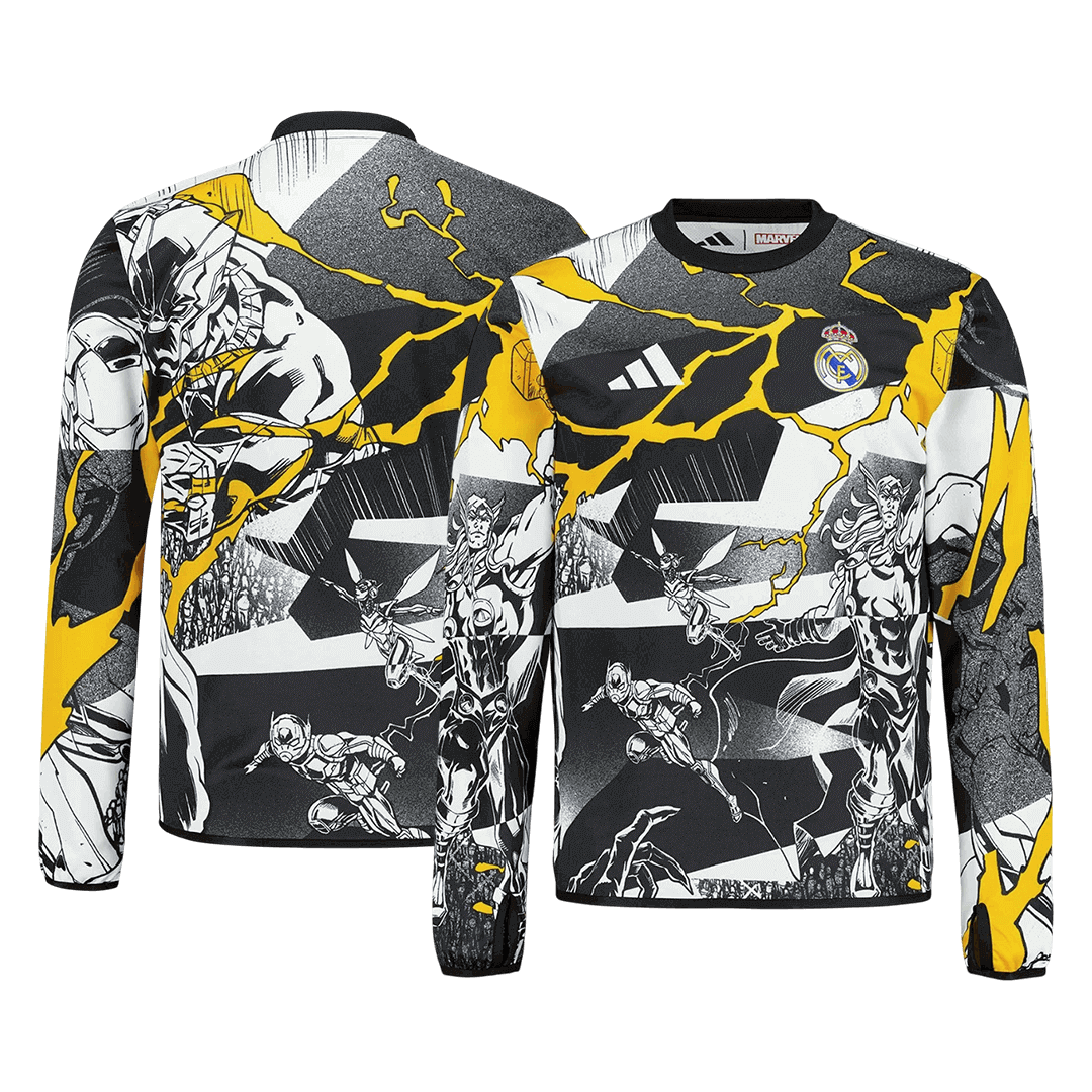 Real Madrid Pre-Match Long Sleeve Jersey Football Shirt 2025/26 - bestsoccerstore