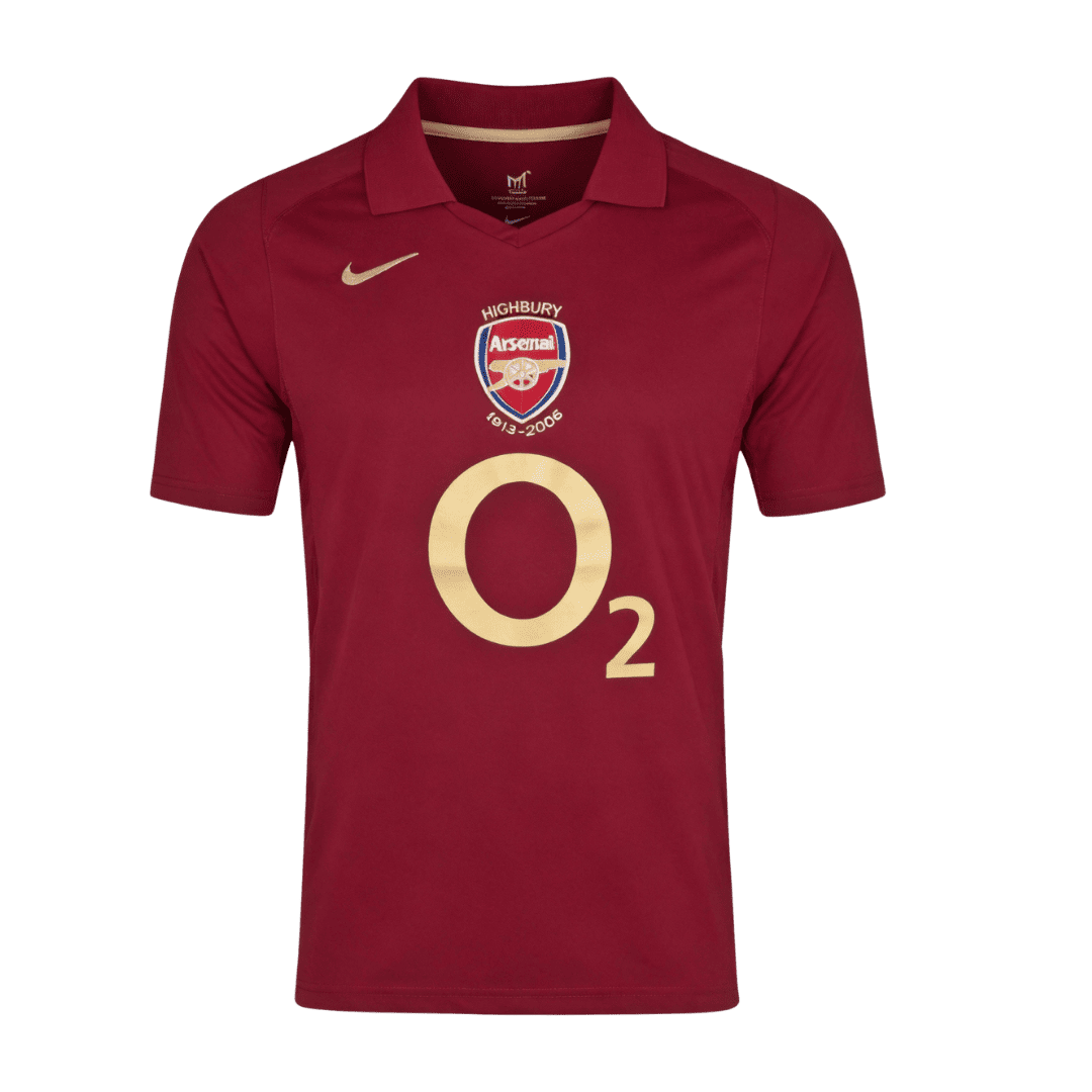 Arsenal 2005/06 Retro Jersey Home Soccer Shirt - bestsoccerstore
