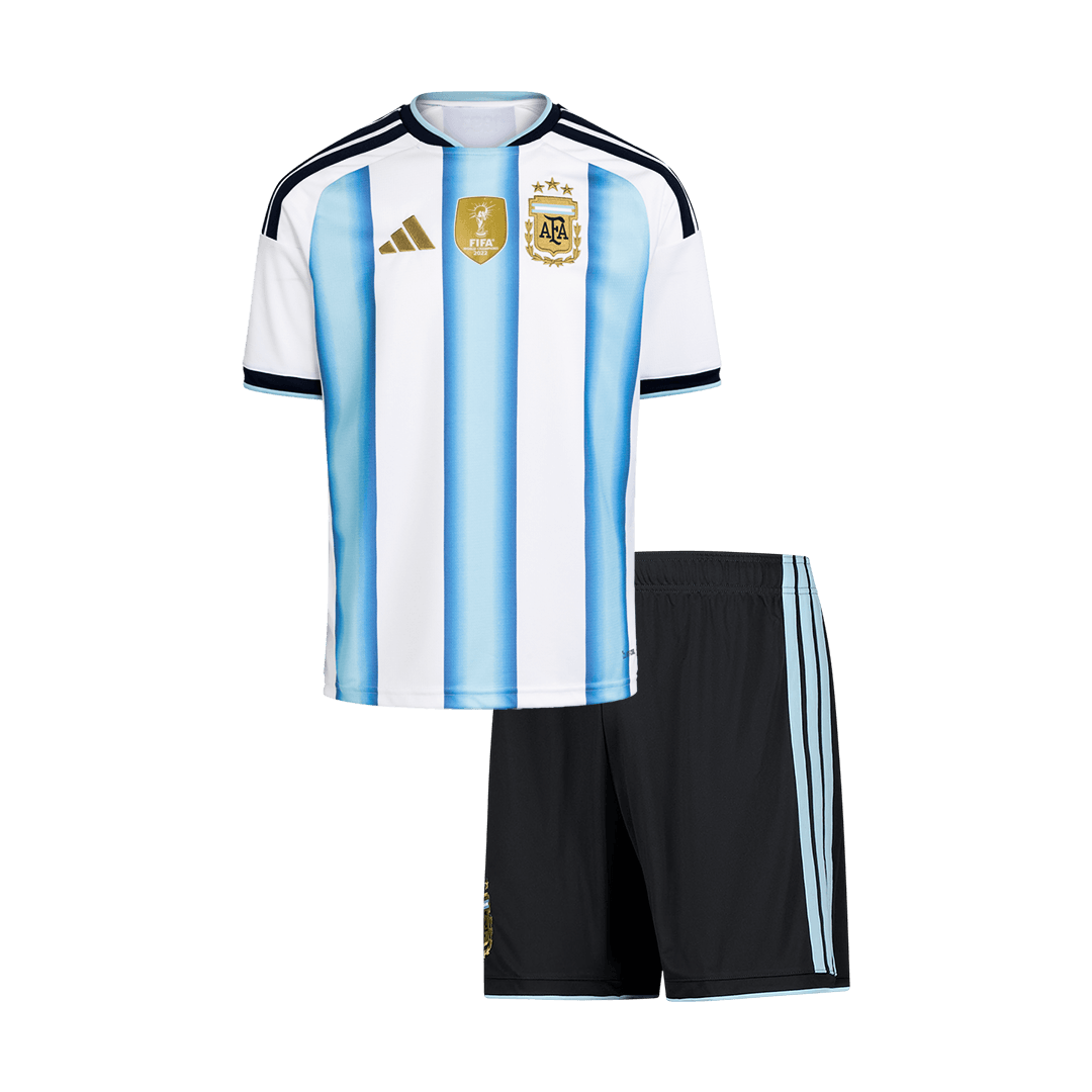 Kids Argentina Home Custom Soccer Kits World Cup 2026 - bestsoccerstore