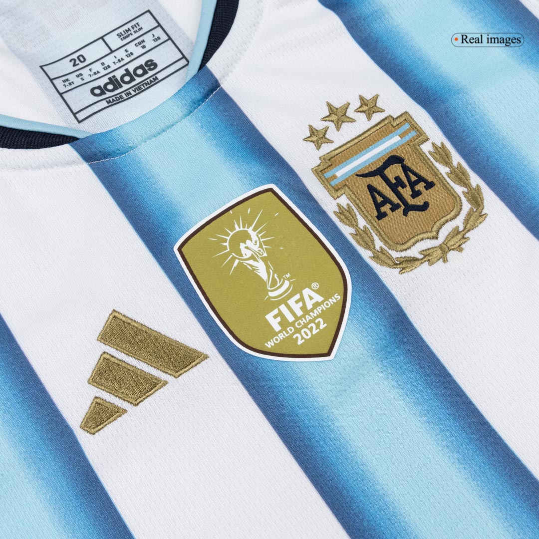 Kids Argentina Home Custom Full Soccer Kits World Cup 2026 - bestsoccerstore