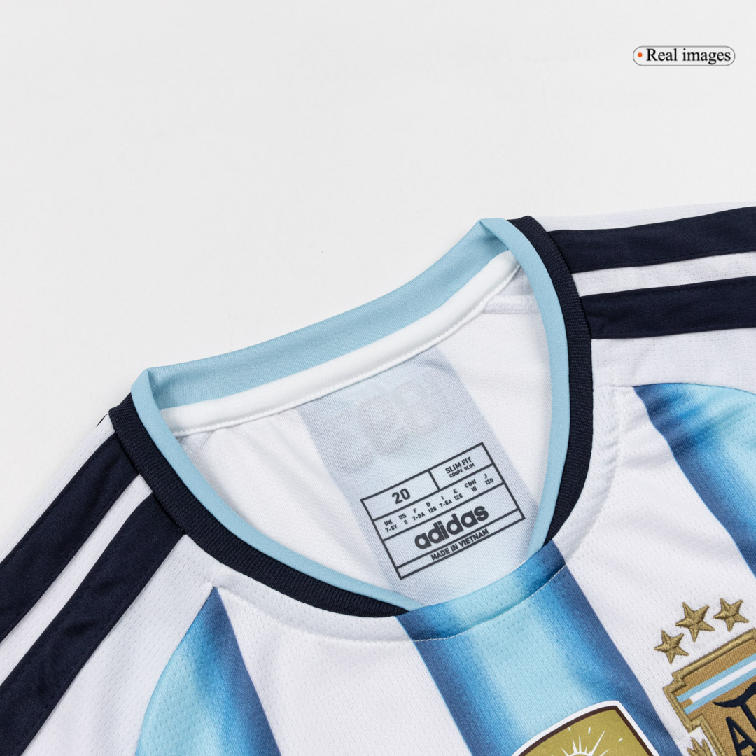 Kids Argentina Home Custom Full Soccer Kits World Cup 2026 - bestsoccerstore