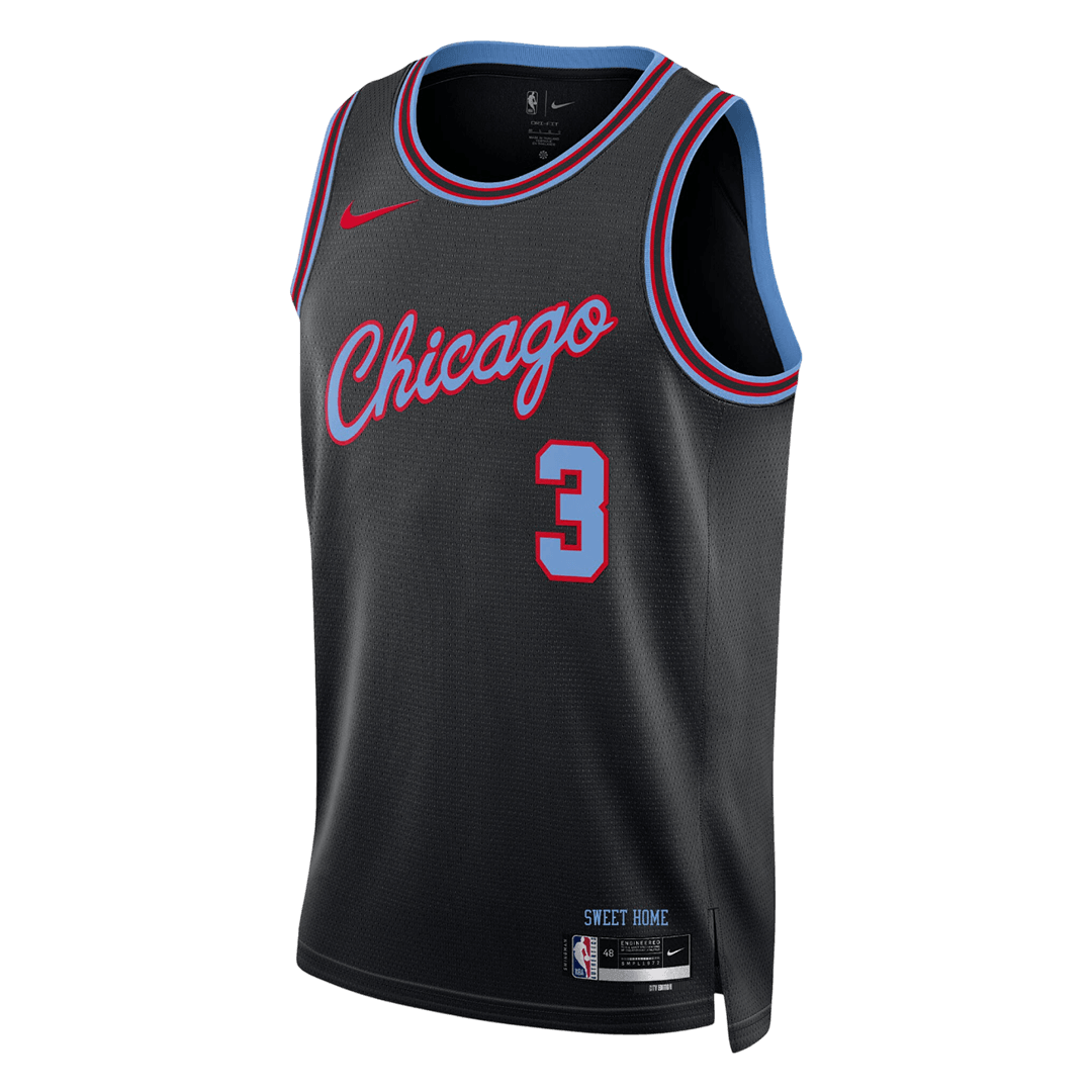 GIDDEY #3 New York Knicks 2025/26 Black Swingman NBA Jersey - City Edition - bestsoccerstore