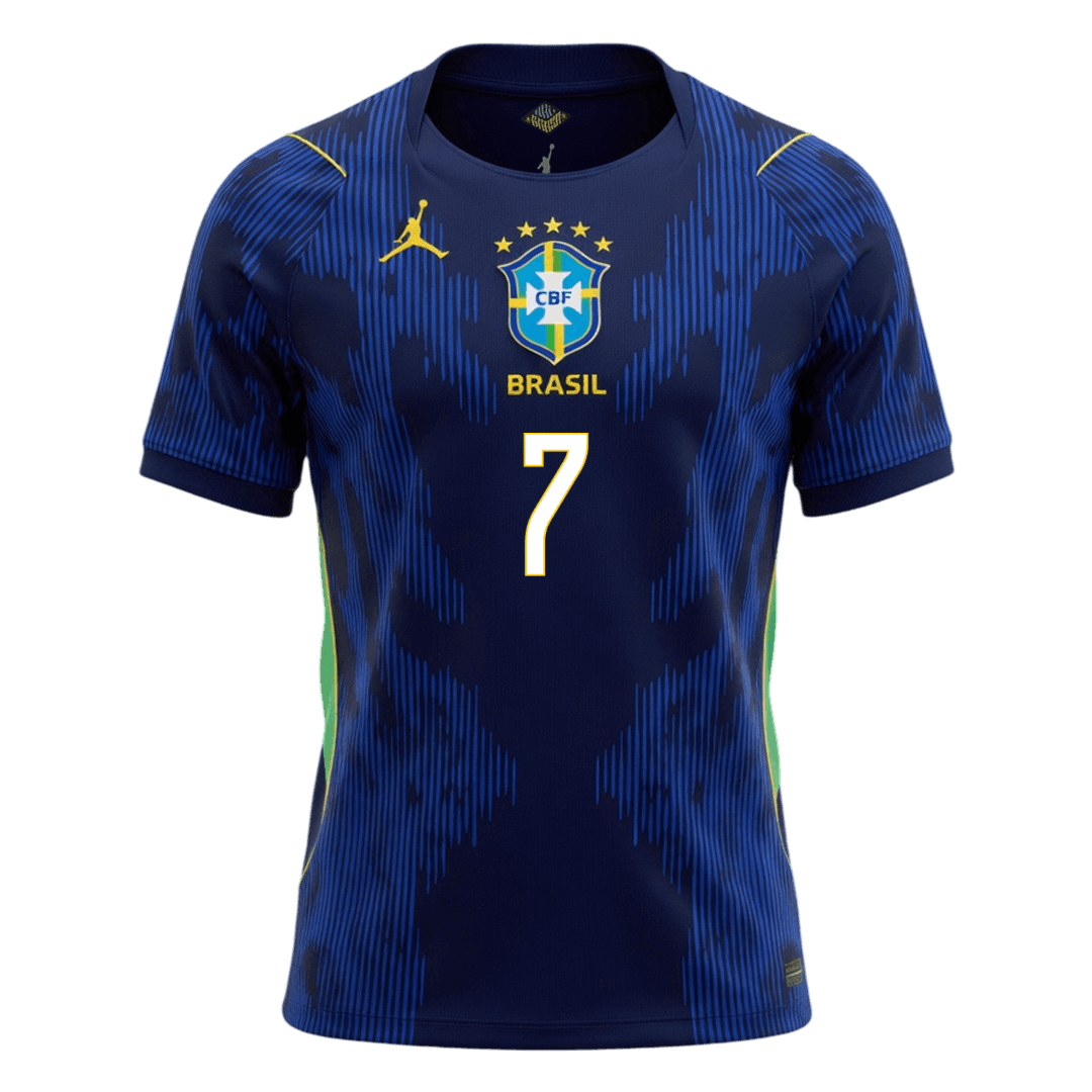 Brazil VINI JR. #7 Soccer Jersey Away Shirt World Cup 2026 - bestsoccerstore