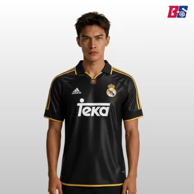 Real Madrid 1999/01 Retro Jersey Away Soccer Shirt - bestsoccerstore