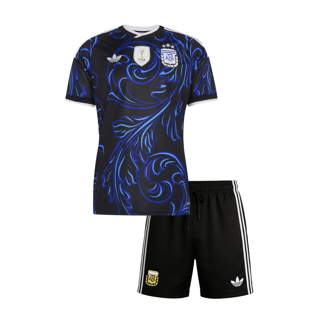 Kids Argentina Away Custom Soccer Kits World Cup 2026 - bestsoccerstore