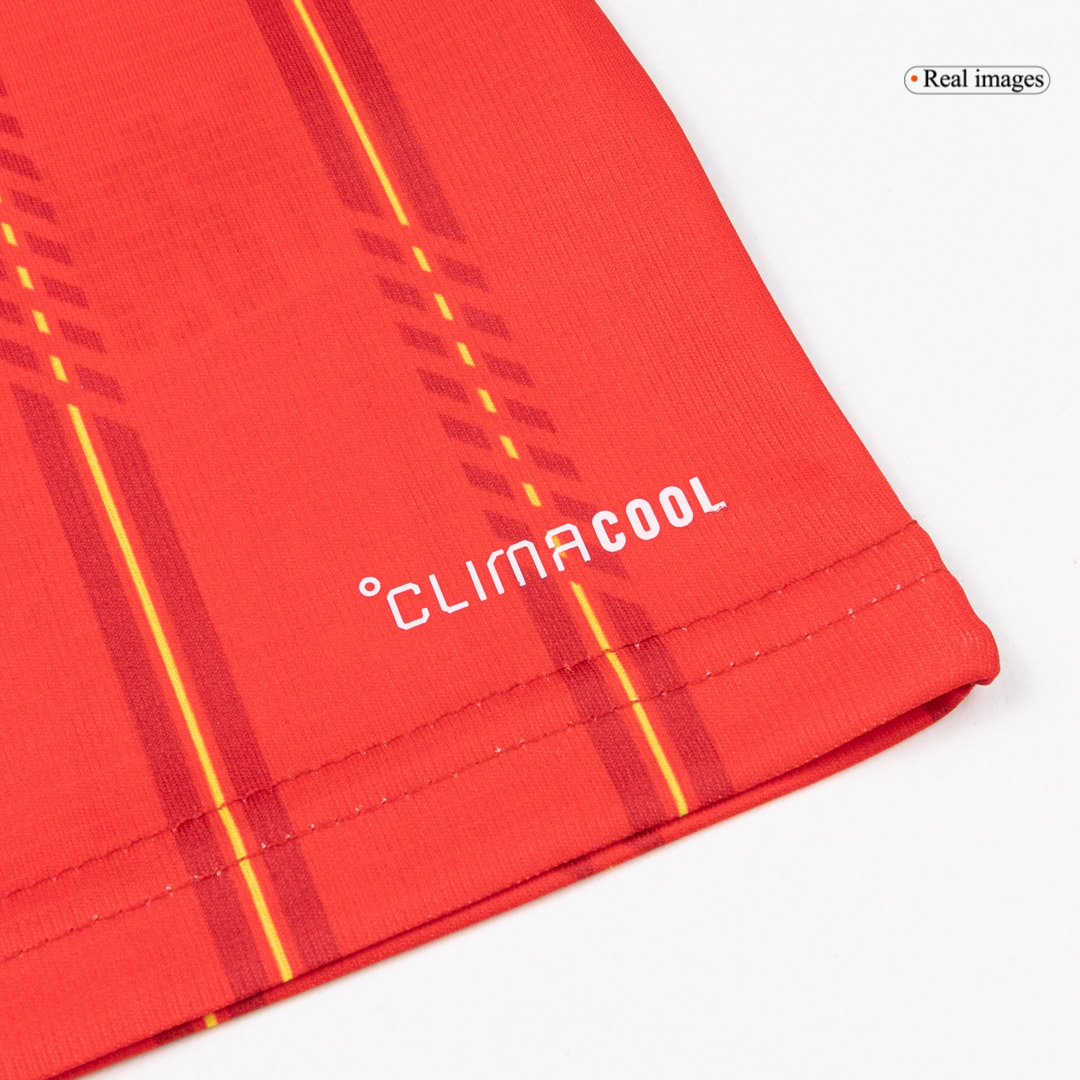 Kids Spain Home Custom Soccer Kits World Cup 2026 - bestsoccerstore