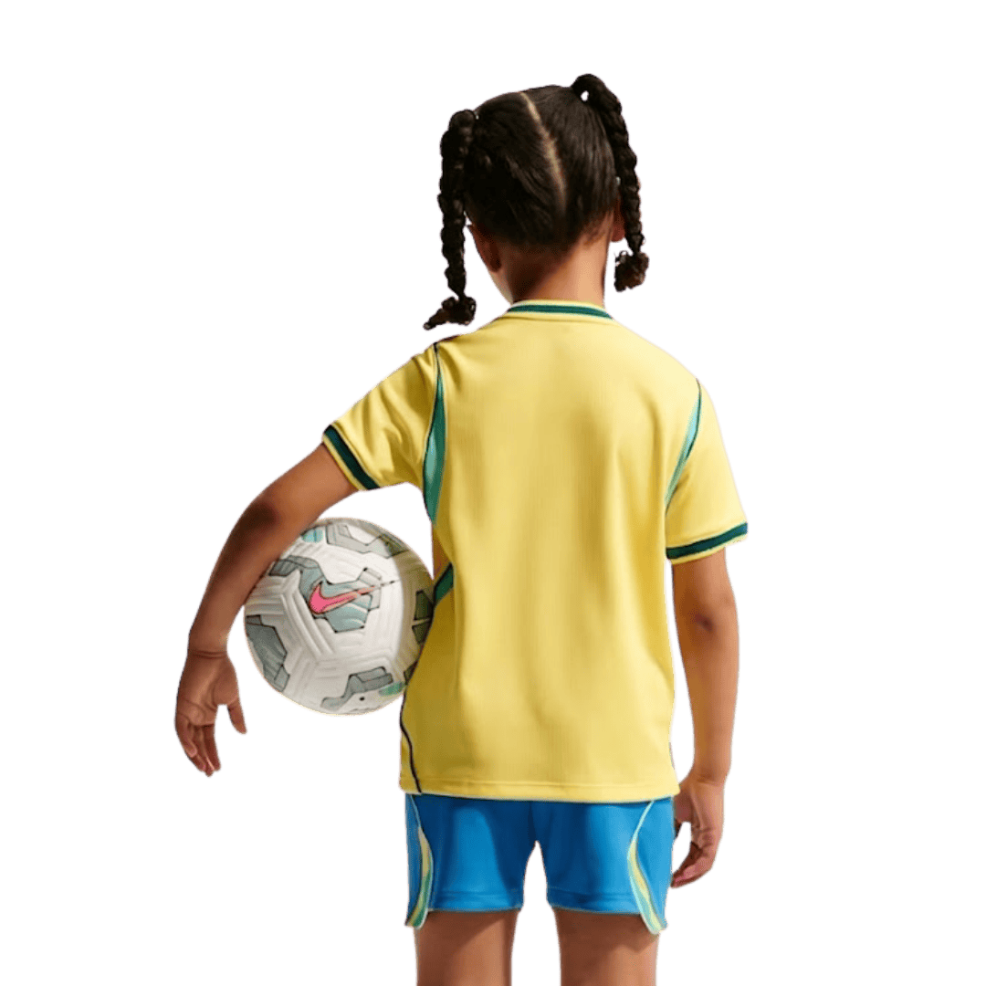Kids Brazil Home Soccer Kits World Cup 2026 - bestsoccerstore