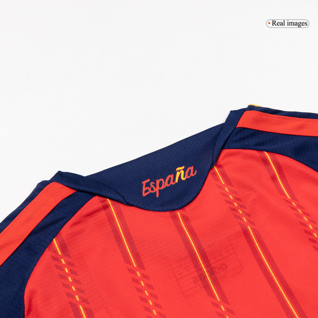 Kids Spain Home Custom Soccer Kits World Cup 2026 - bestsoccerstore