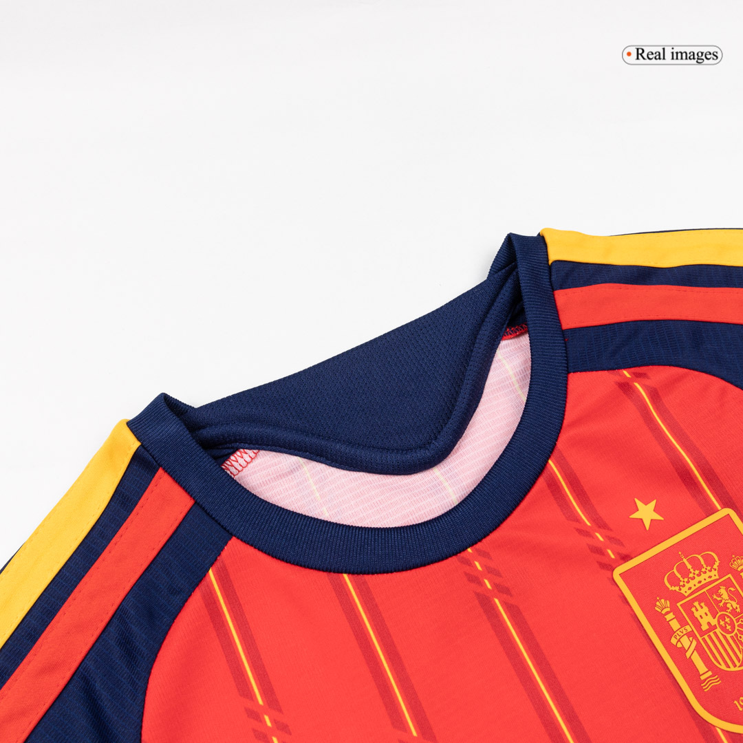 Kids Spain Home Custom Soccer Kits World Cup 2026 - bestsoccerstore