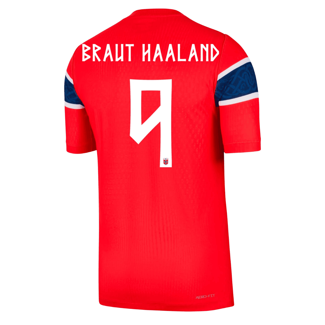 Norway BRAUT HAALAND #9 Custom Player Version Home Soccer Jersey World Cup 2026 - bestsoccerstore