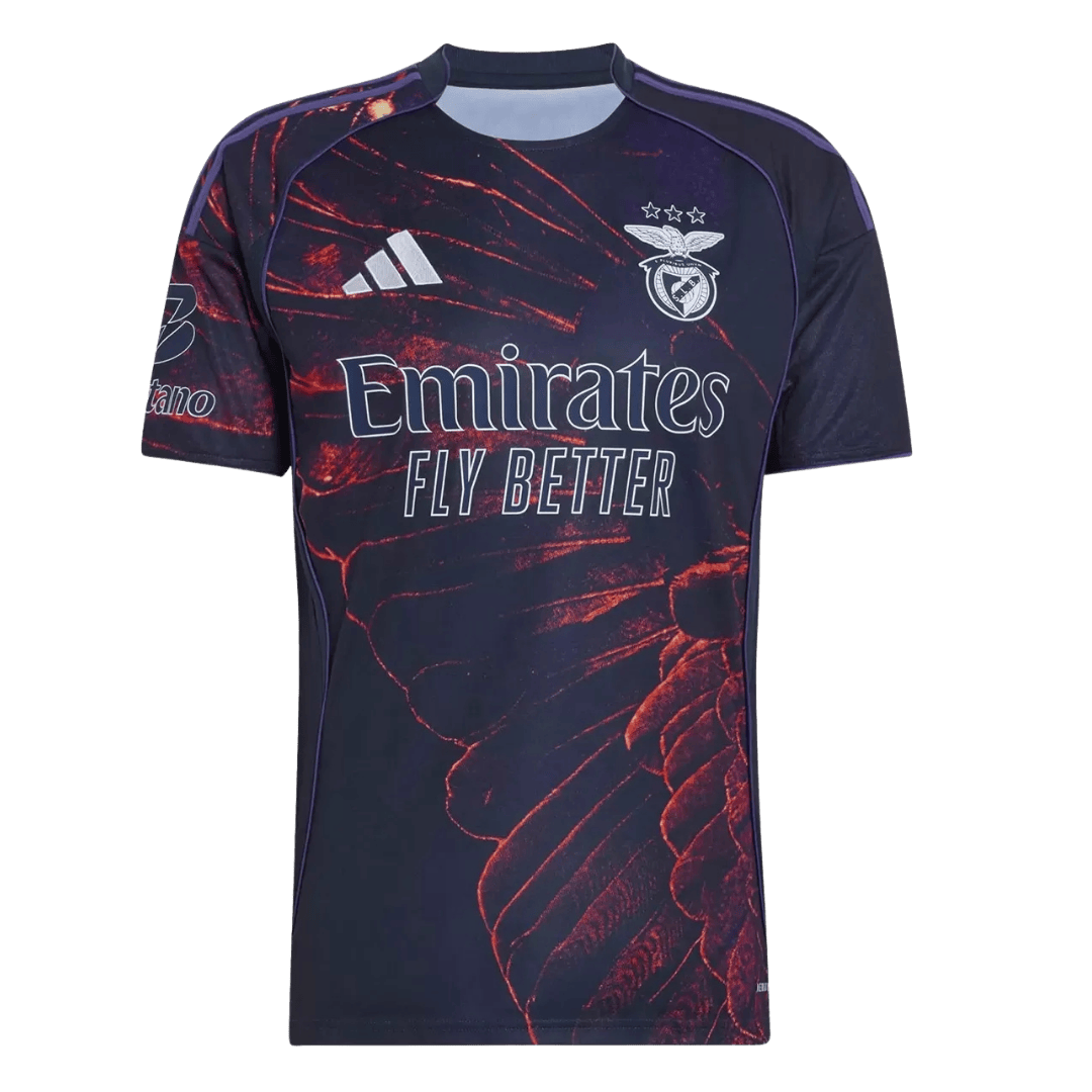 Benfica Soccer Jersey Fourth Away Custom Shirt 2025/26 - bestsoccerstore