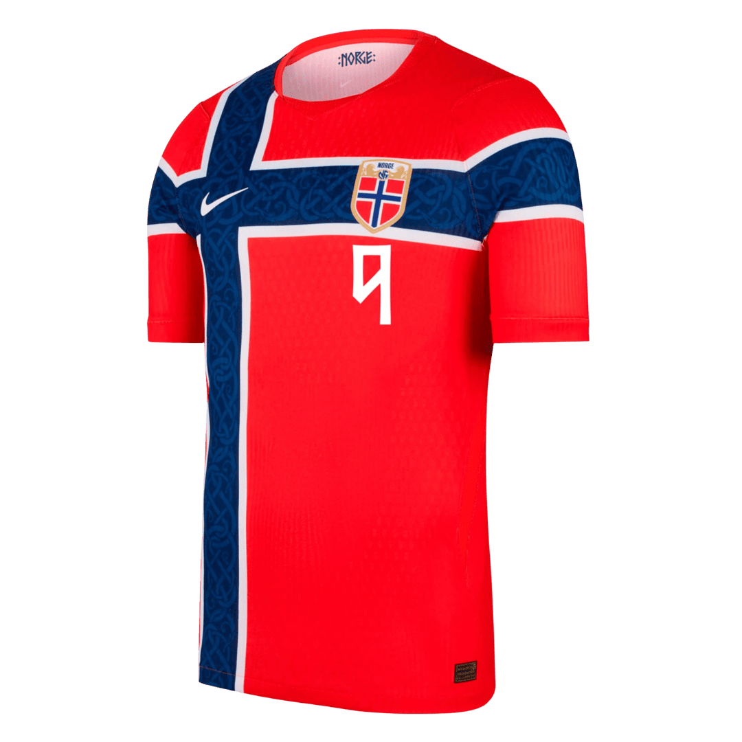 Norway BRAUT HAALAND #9 Custom Player Version Home Soccer Jersey World Cup 2026 - bestsoccerstore