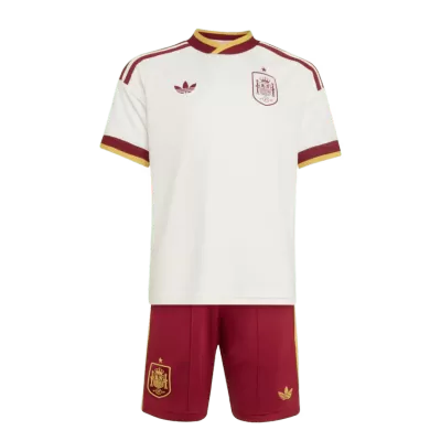 [Free]Kids Spain Away Custom Soccer Kits World Cup 2026 - bestsoccerstore