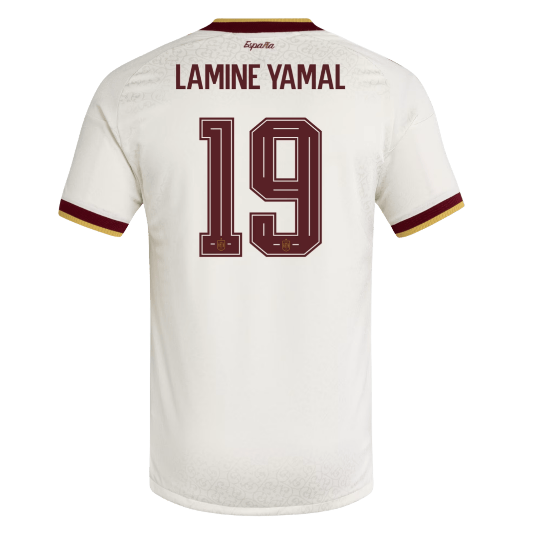 Spain LAMINE YAMAL #19 Custom Player Version Away Soccer Jersey World Cup 2026 - bestsoccerstore