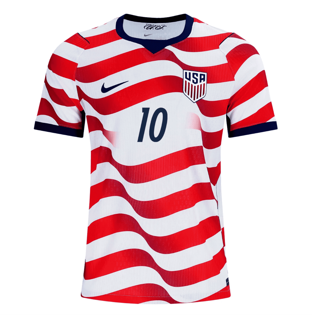 USA PULISIC #10 Custom Player Version Home Soccer Jersey World Cup 2026 - bestsoccerstore