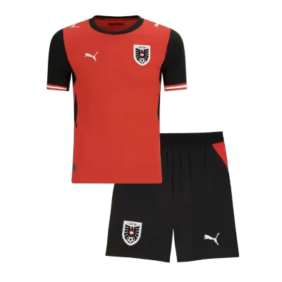 Kids Austria Home Custom Soccer Kits World Cup 2026 - bestsoccerstore