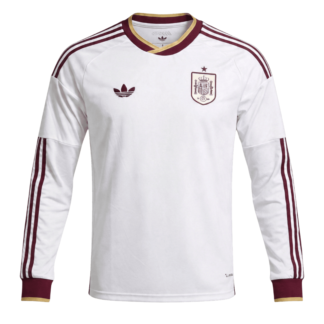 Spain Long Sleeve Jersey Away Football Shirt World Cup 2026 - bestsoccerstore