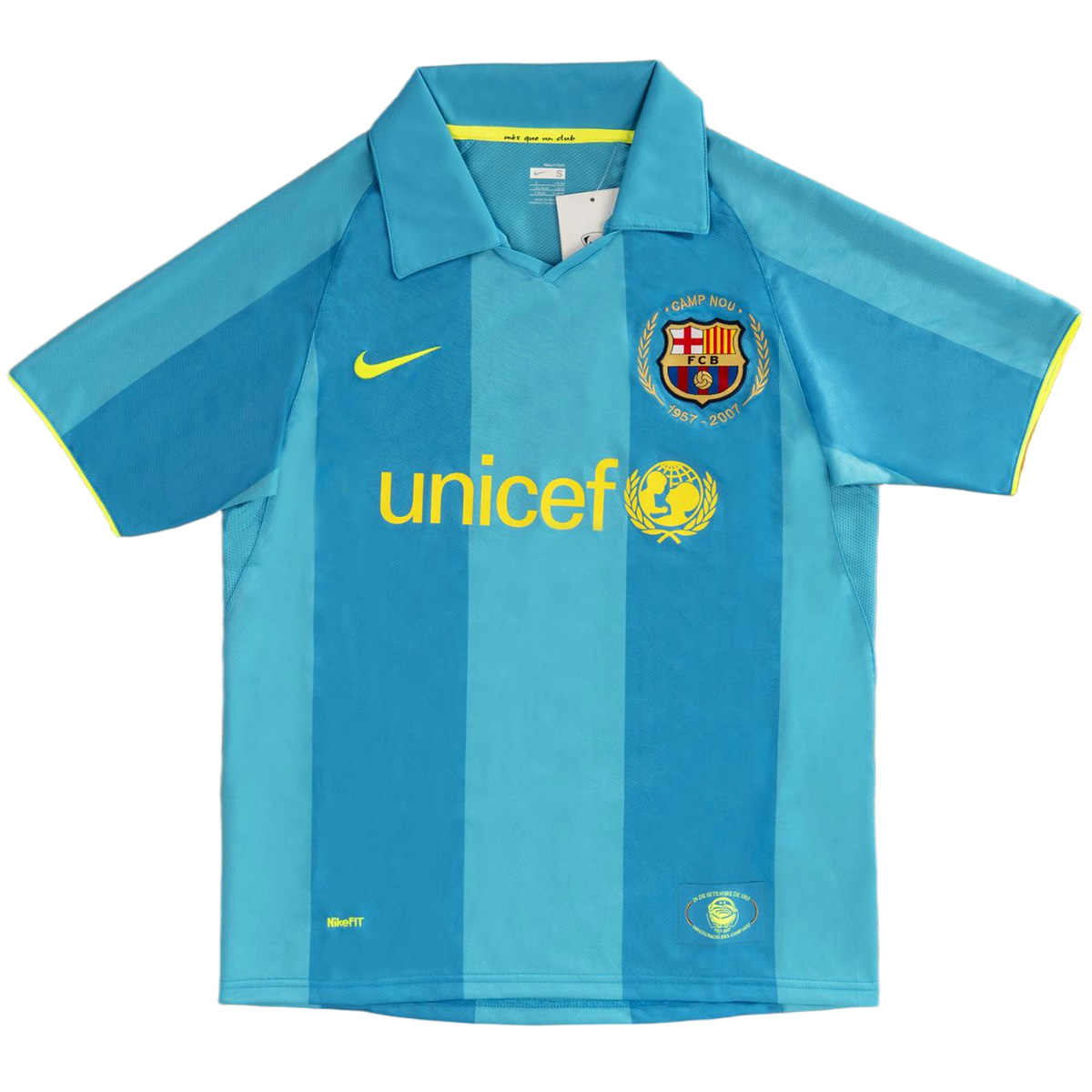 Barcelona 2007/08 Retro Jersey Away Soccer Shirt - bestsoccerstore