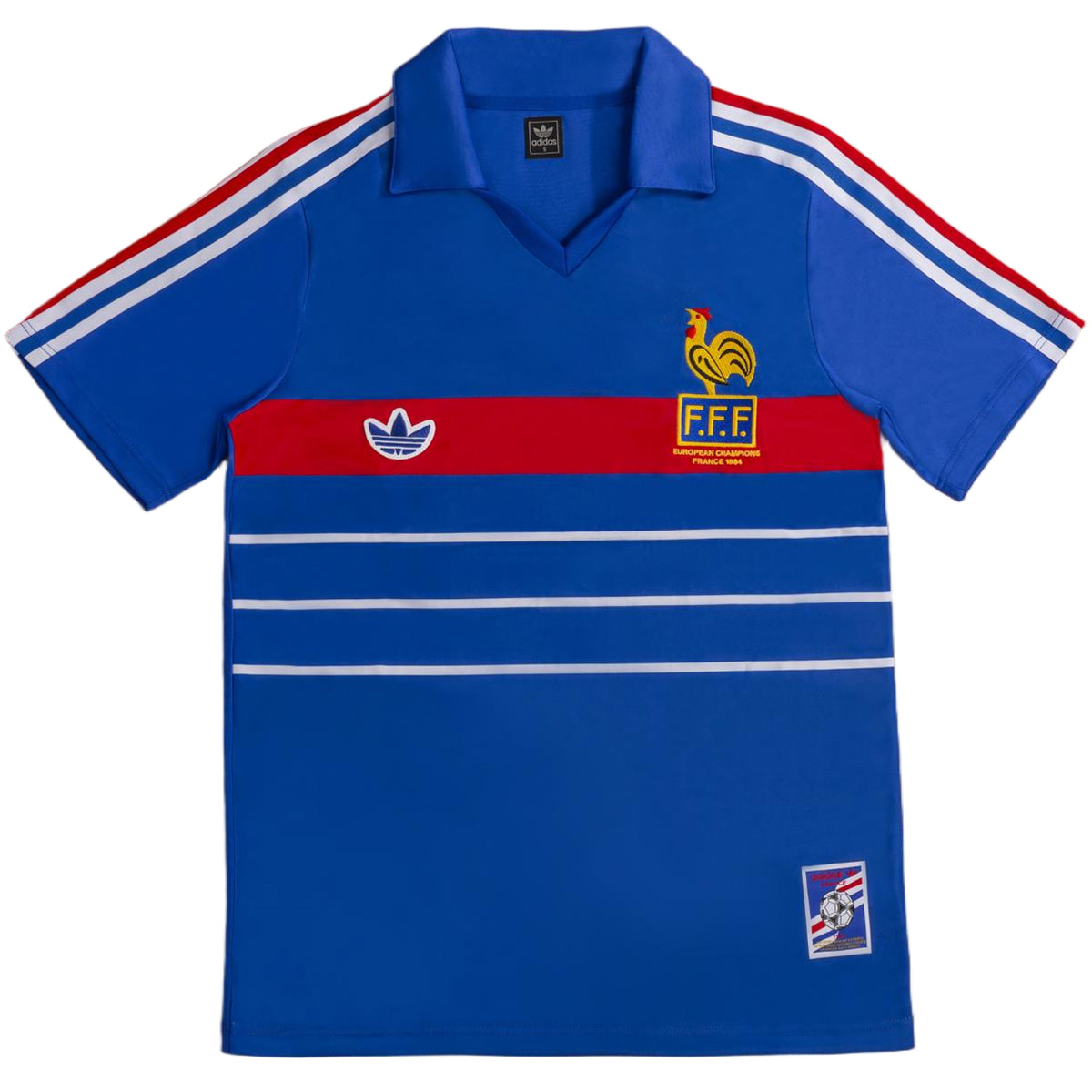 France 1984 Retro Jersey Home Soccer Shirt - bestsoccerstore