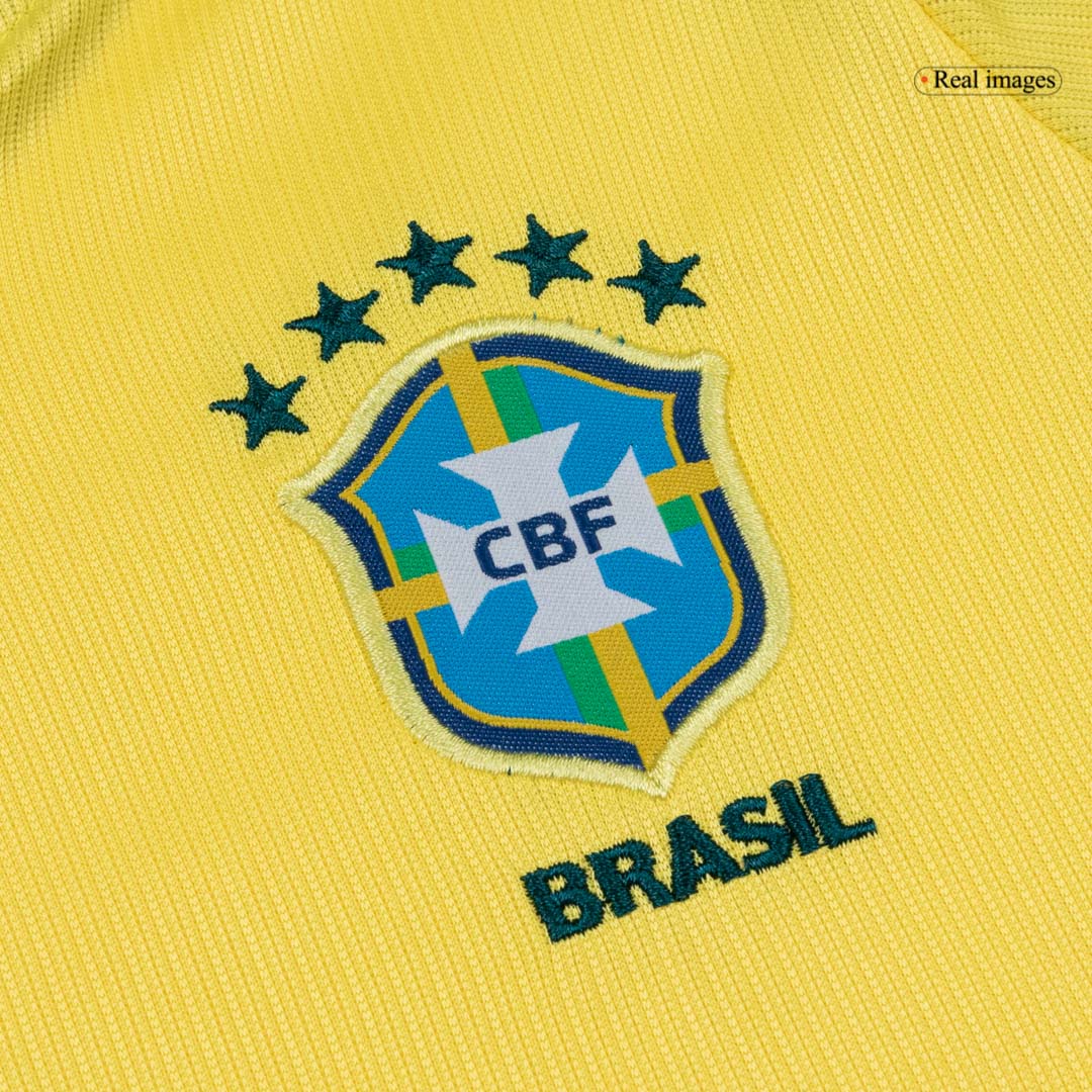 Kids Brazil Home Soccer Kits World Cup 2026 - bestsoccerstore