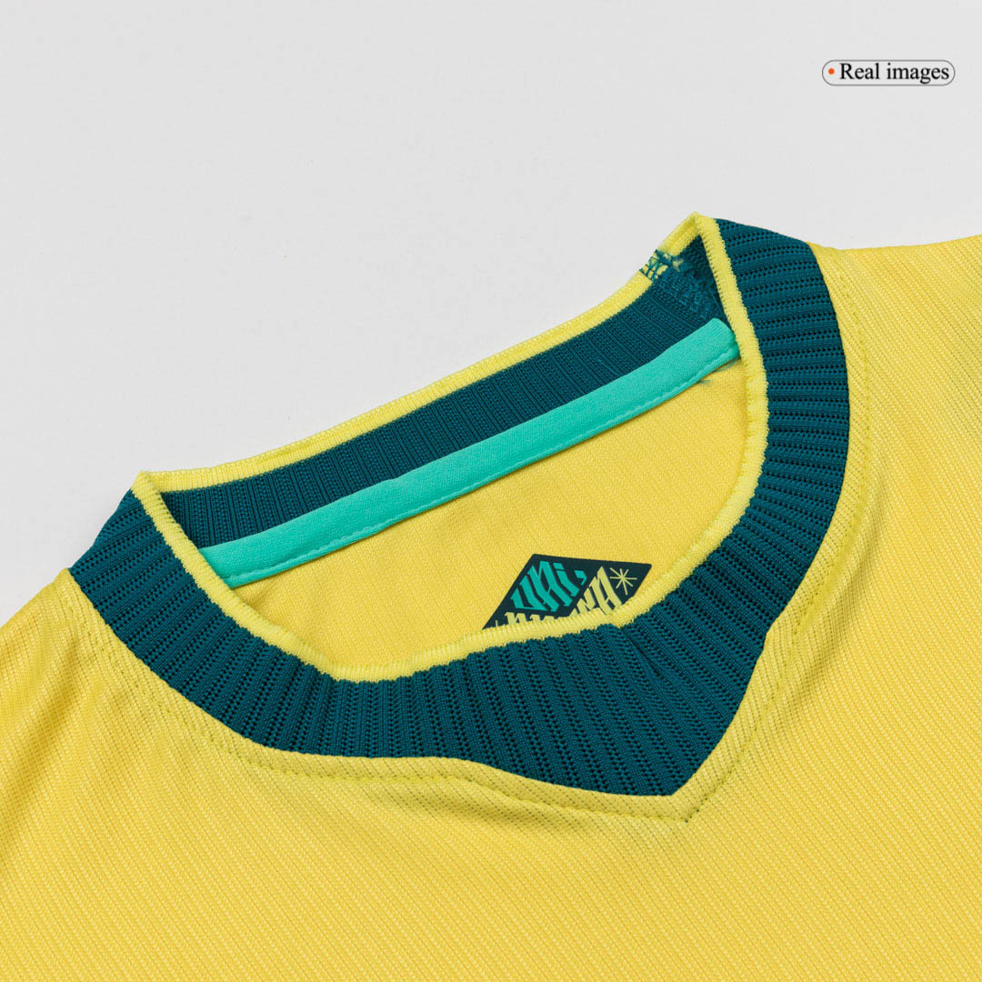 Kids Brazil Home Soccer Kits World Cup 2026 - bestsoccerstore