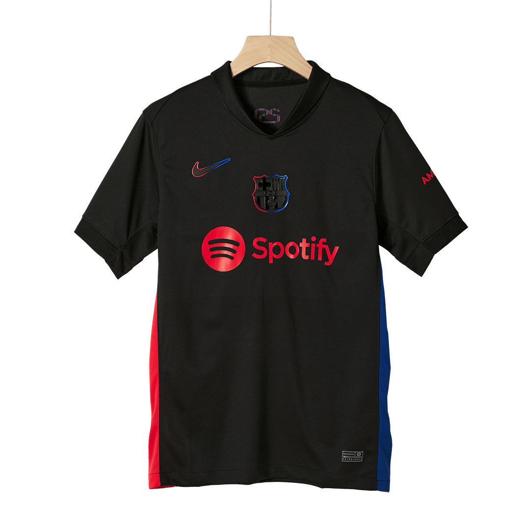 Barcelona Soccer Jersey Away Custom Shirt Spotify Logo Without Text - bestsoccerstore