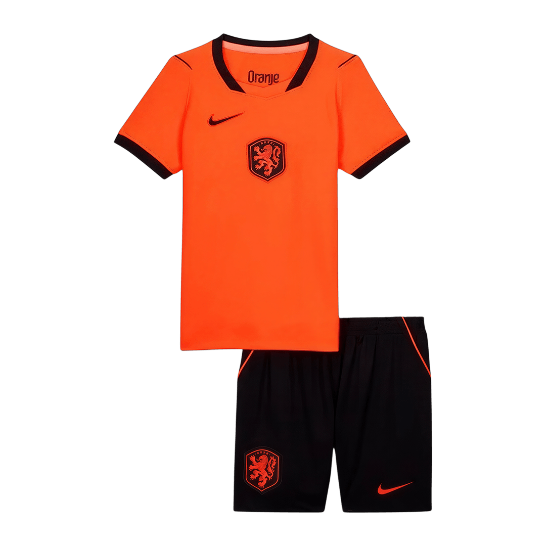 Kids Netherlands Home Custom Soccer Kits World Cup 2026 - bestsoccerstore