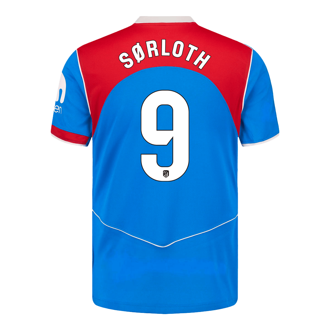 Atletico Madrid SØRLOTH #9 Soccer Jersey Third Away Custom Shirt 2025/26 - bestsoccerstore