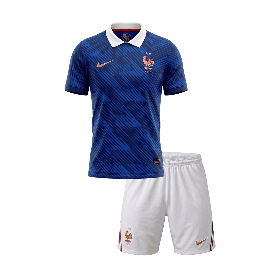 Kids France Home Custom Soccer Kits World Cup 2026 - bestsoccerstore