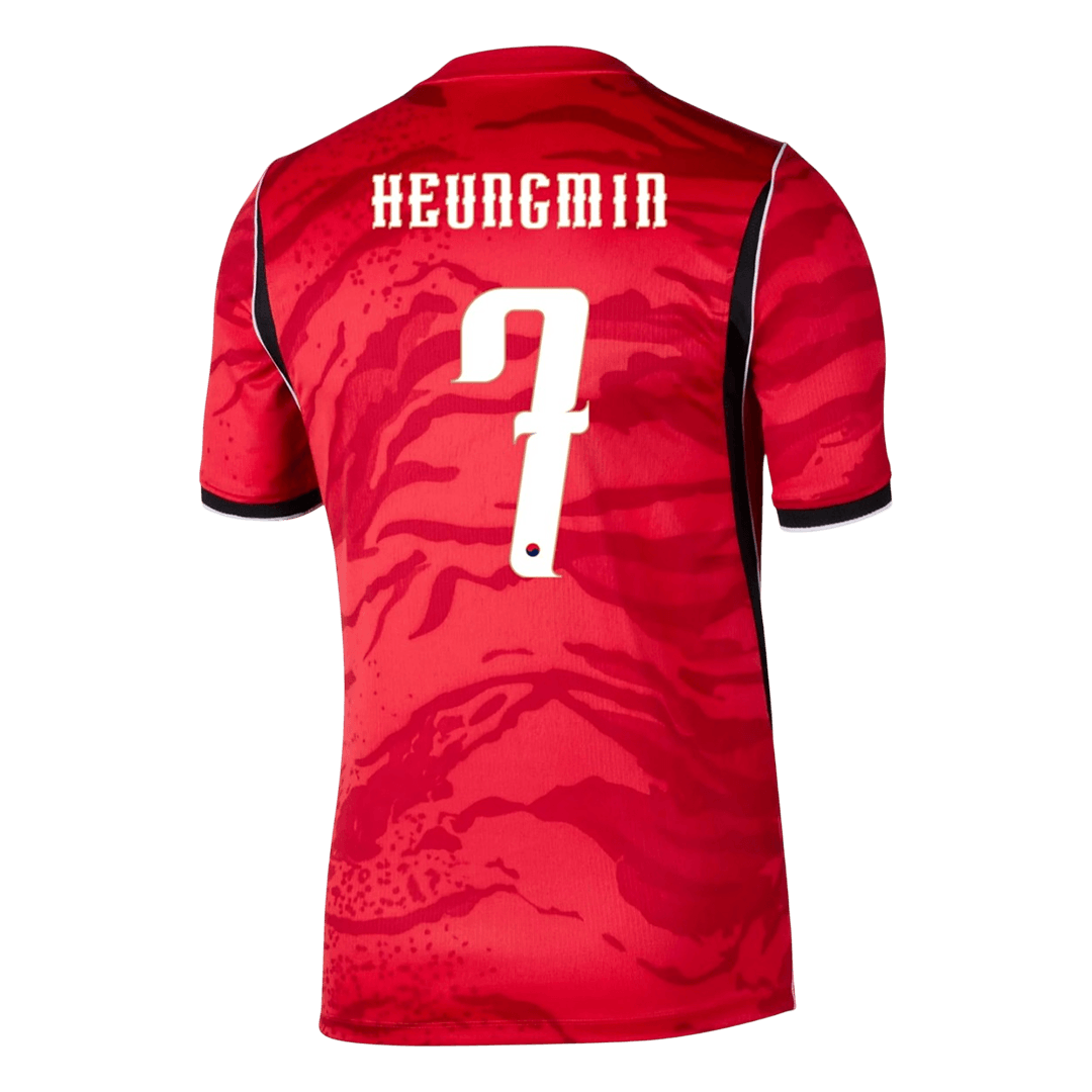 South Korea HEUNGMIN #7 Soccer Jersey Home Custom Shirt World Cup 2026 - bestsoccerstore