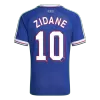 Zidane #10 France Retro Jersey Home Soccer Shirt Euro Cup 1996 - bestsoccerstore