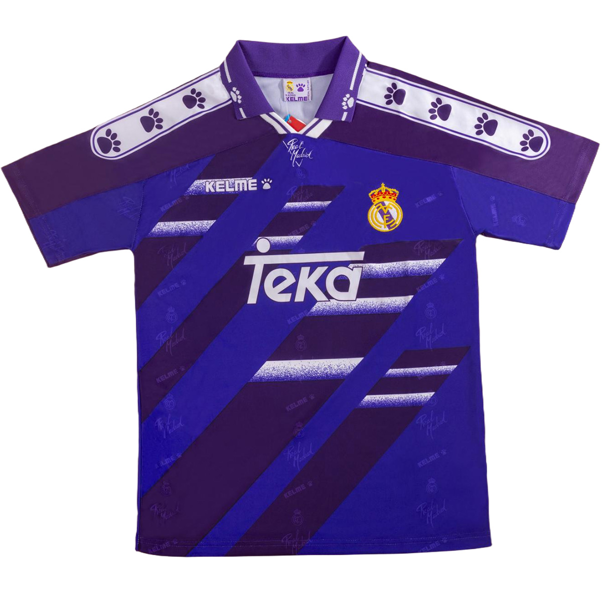 Real Madrid 1994/96 Retro Jersey Away Soccer Shirt - bestsoccerstore