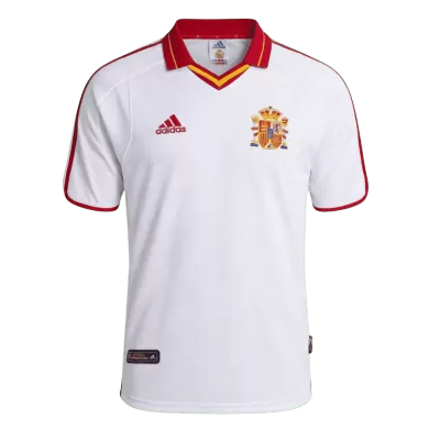 Spain 2000 Retro Jersey Away Euro Cup Soccer Shirt - bestsoccerstore